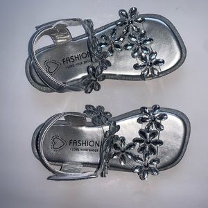 Clear Crystal Sandals Size Eur26 US 9